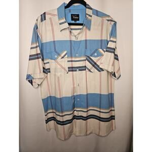 VENO Clothing Plaid Collared Short Sleeve Button Up T Shirt Size 2XL NWOT